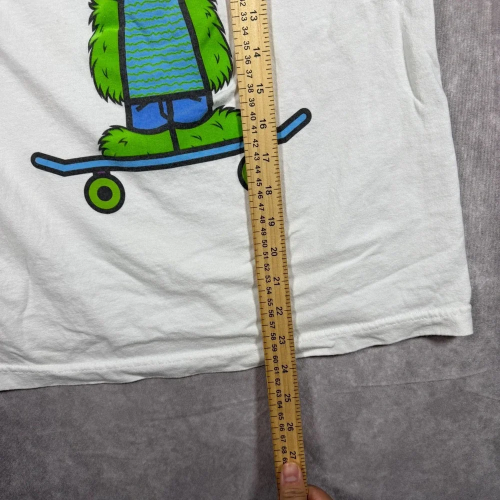 Tony Hawk Boys XL Skater Monster Graphic Tank Top White Youth 14/16 Streetwear